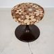 TABOURET FLEURI DES ANNÉES 1960