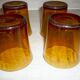 4 verres ambré Duralex vintage