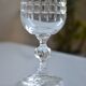 6 champagne flutes in Bohemian crystal Czechoslovakia