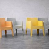 Set of 4 Vintage Mid-Century Modern Atlantide Collection Toy Plastic Chairs