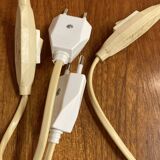 Pair of glass wall lights in Scandinavian design from the 1950s.