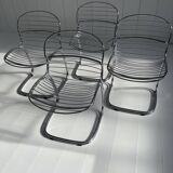 Set of 4 "Sabrina" chairs by Gastone Rinaldi