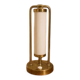 Bauhaus table lamp brass & opaline glass 1930s Czech Republic
