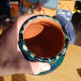 Old hand painted vase
