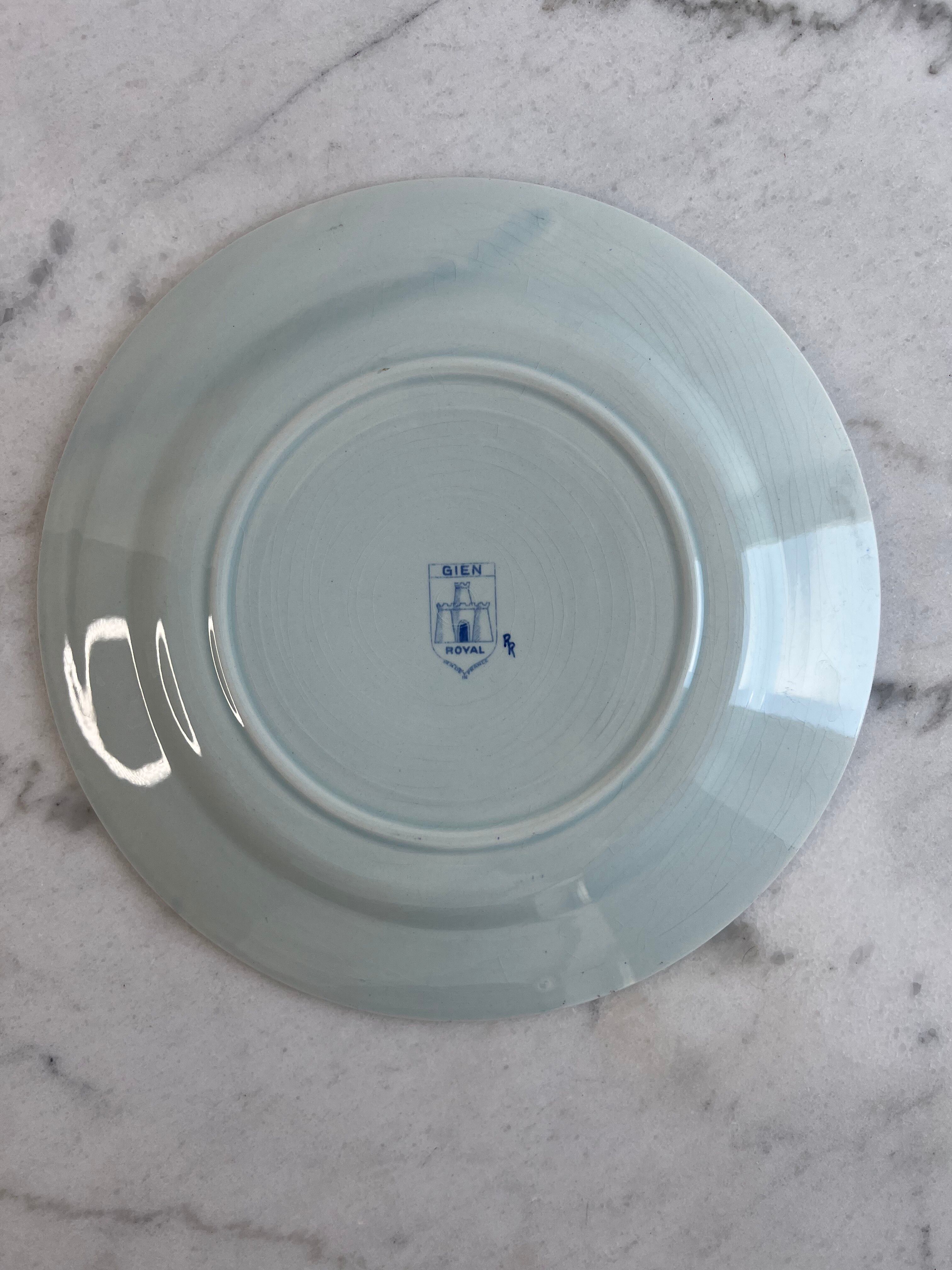 Presentation plate / large plate gien royal