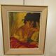 Painting, oil painting signed roka, the gypsy