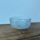 Art Deco bowl, 1930, in pressed molded glass, decorated with a woman and fruit
