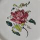 Pair of hand-painted antique plates – antique rose motif