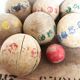 Ancien jeu de boules en bois