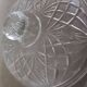Old sugar bowl/bonbonniere in chiseled glass