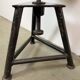 Tabouret pivotant industriel noir, années 1960