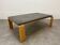 Brutalist coffee table, chalet-style slate stone