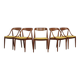 Set of 5 Johannes Andersen dining chairs with new fabric