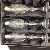 6 Baccarat crystal flutes made in france