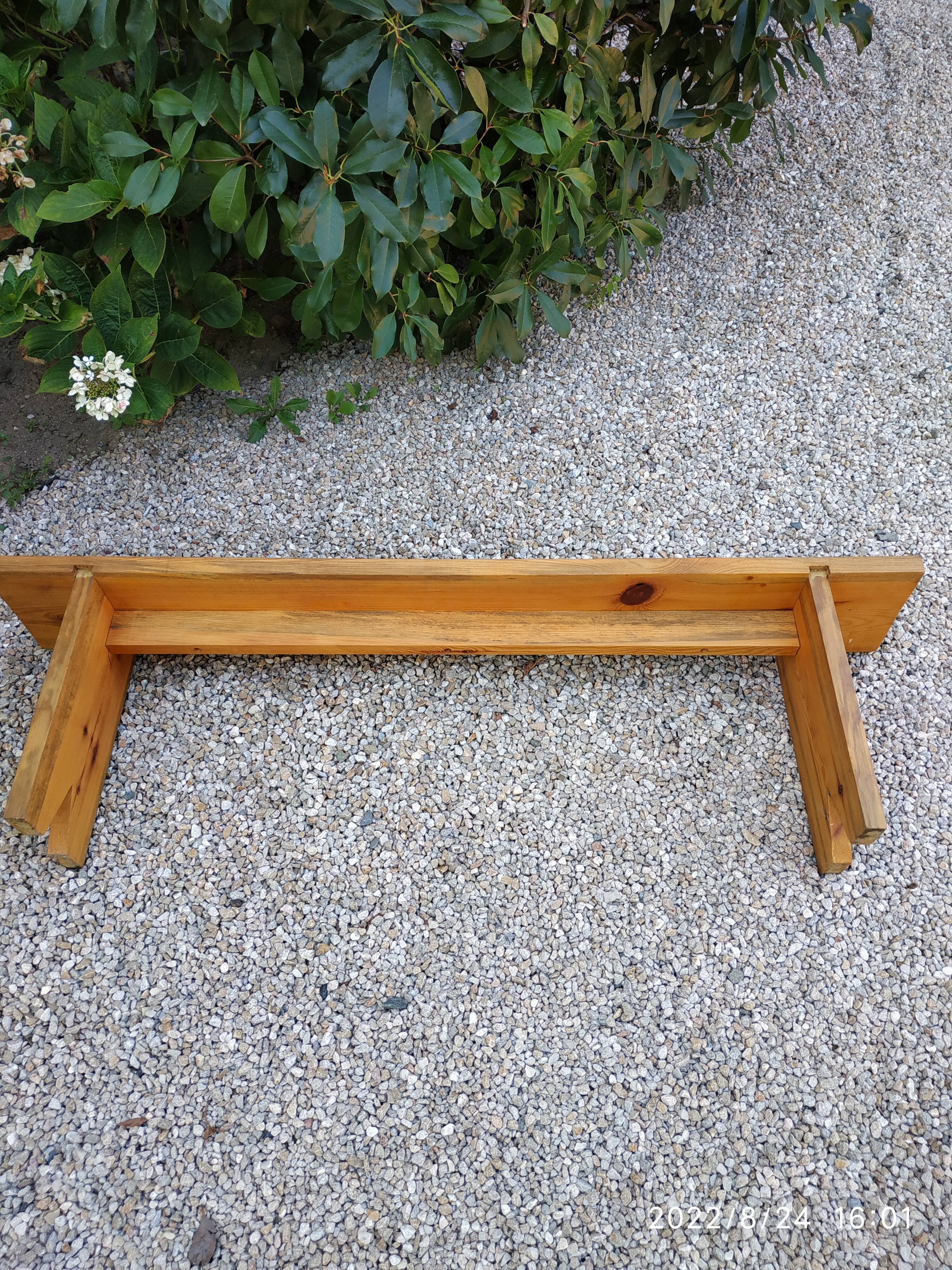 Wooden bench