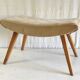 Modernist stool in solid wood - 1950s/60s