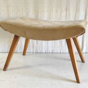 Tabouret moderniste en bois massif - années 50/60