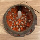 Large ceramic wall light, 1950s design