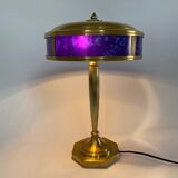 Art deco brass table lamp, 1930's