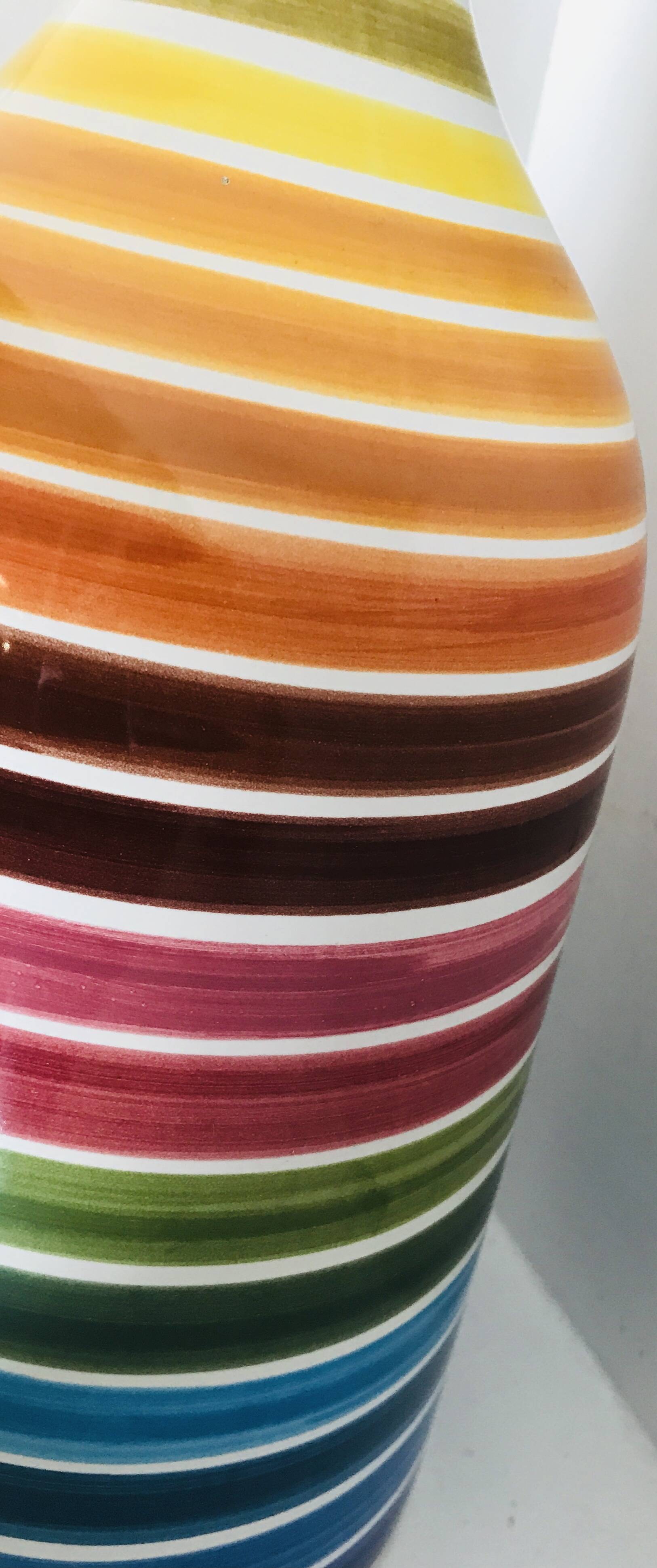 Rainbow terracotta bottle