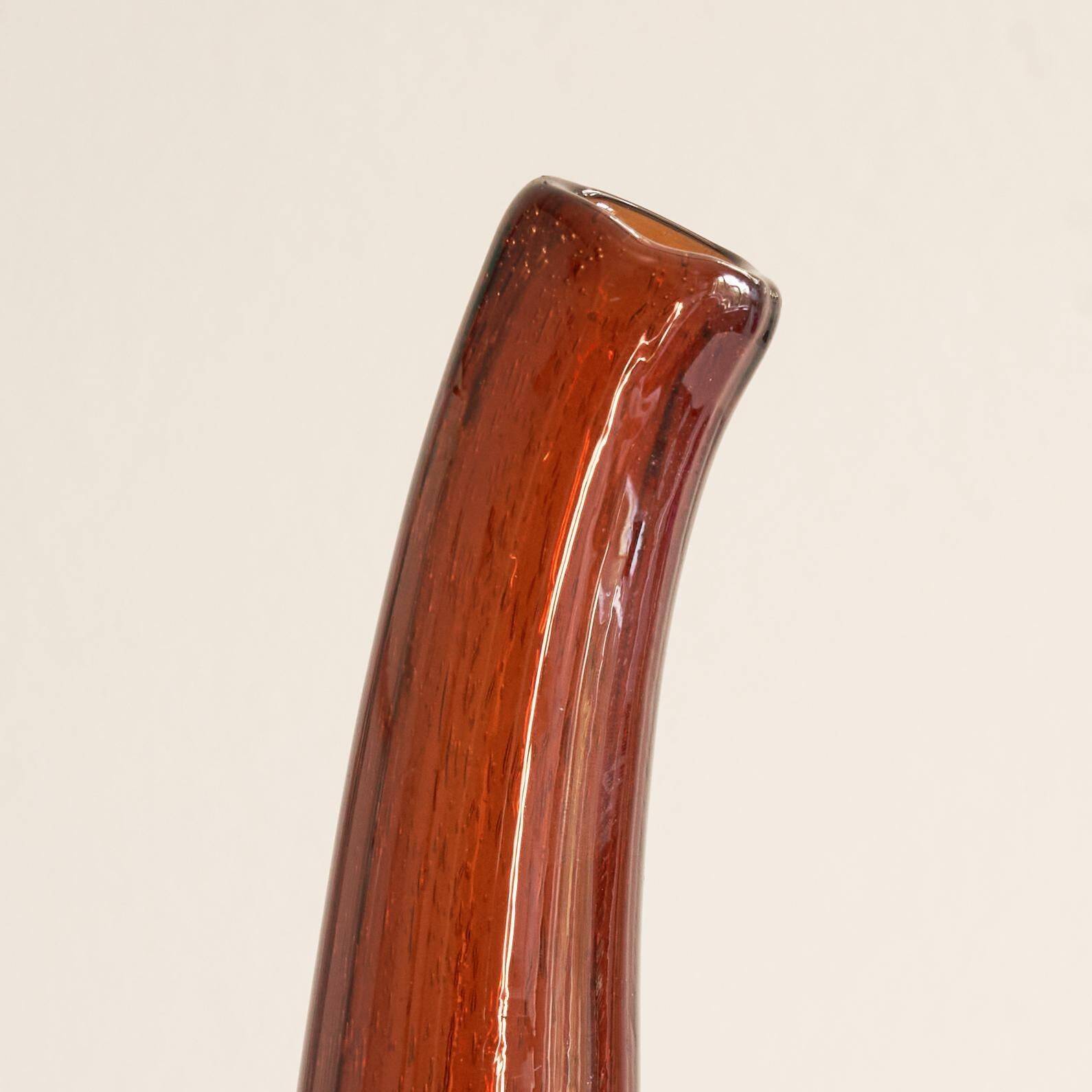 Blown glass vase from the 1960s