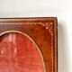 Antique leather with gilding frame measurements 18 cm x 14 cm