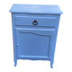 Vintage Louis XV style commode in grey-blue wood.
