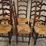 6 high back dining room chairs