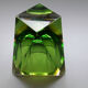 Vase Sommerso de Murano vert 70's
