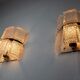 Pair of wall lamps by Kaiser Leuchten, frosted glass, Germany, 1960