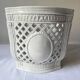 Openwork planter in Italian earthenware