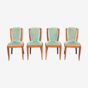 Set of 4 velvet chairs