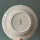 Set of 6 hollow plates Digoin Sarreguemines, Condé model