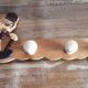 Wooden clown coat rack