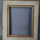 Frame hollow edges wood gilded stucco gold leaf foliage 41x33 or 45x37 cm SB187