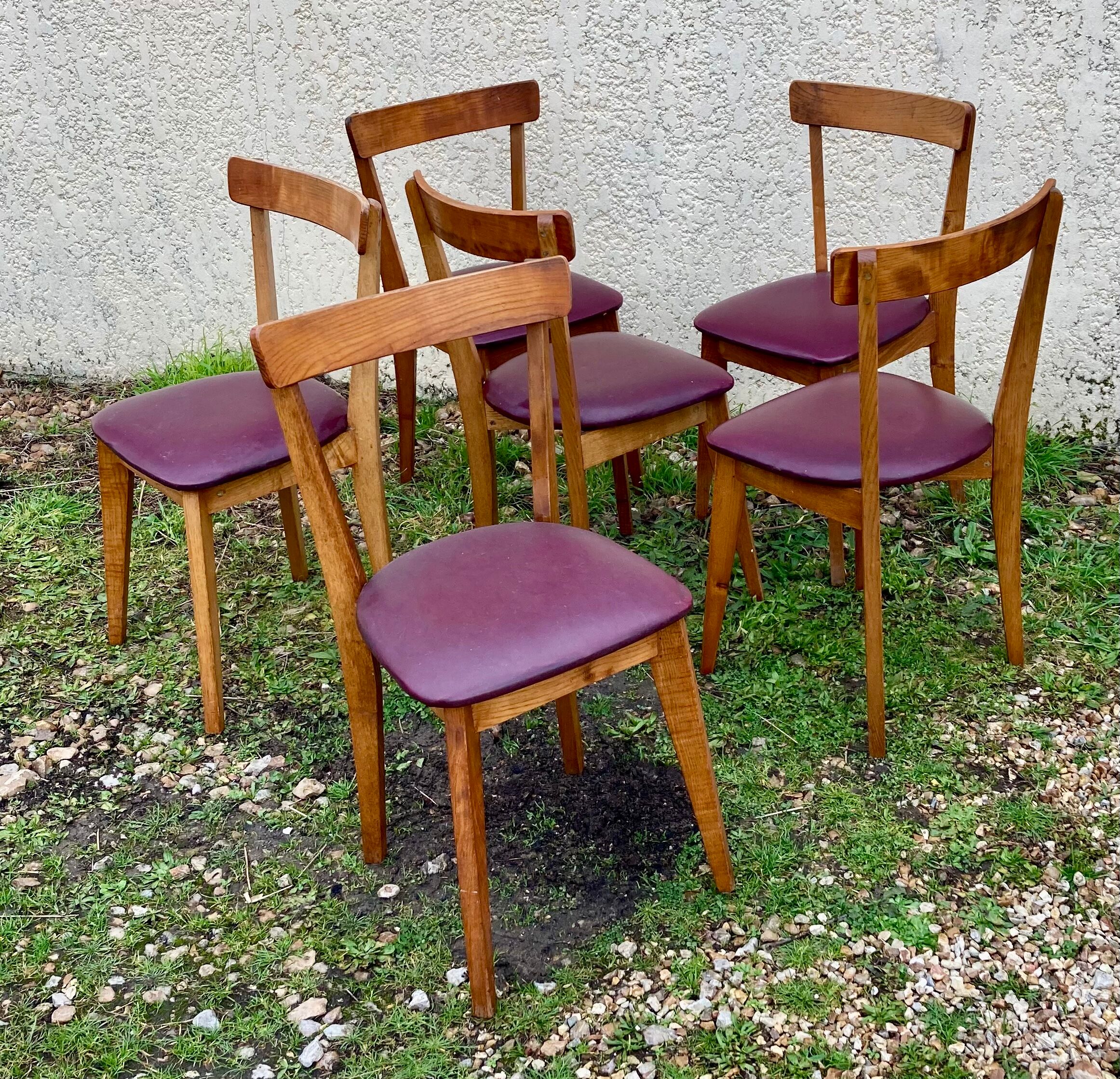 6 chairs 50's