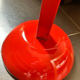 Red magazine ashtray on stand from the 70s