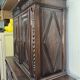 Four-panel buffet from the Louis XIII period in solid walnut.