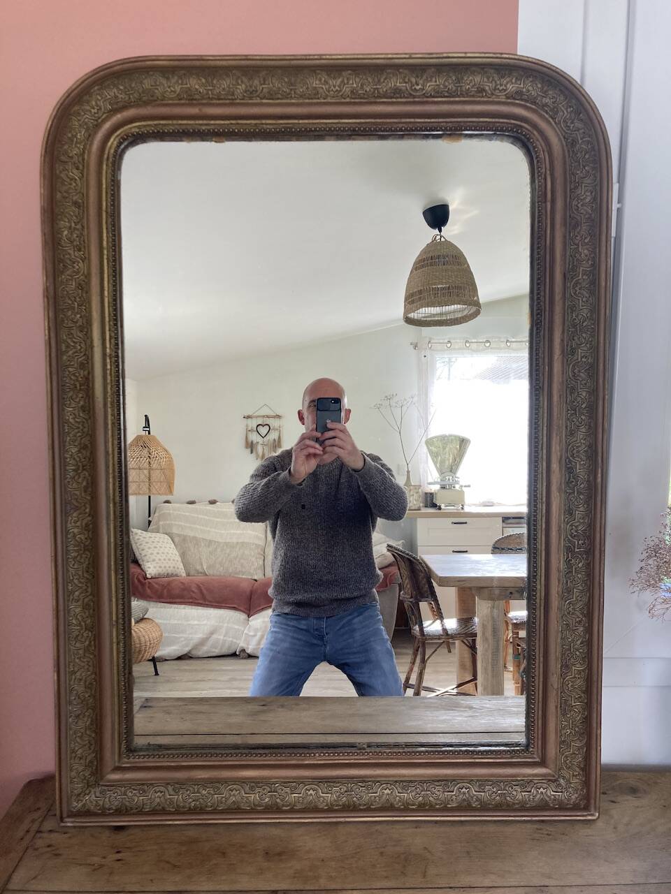 Restored old mirror