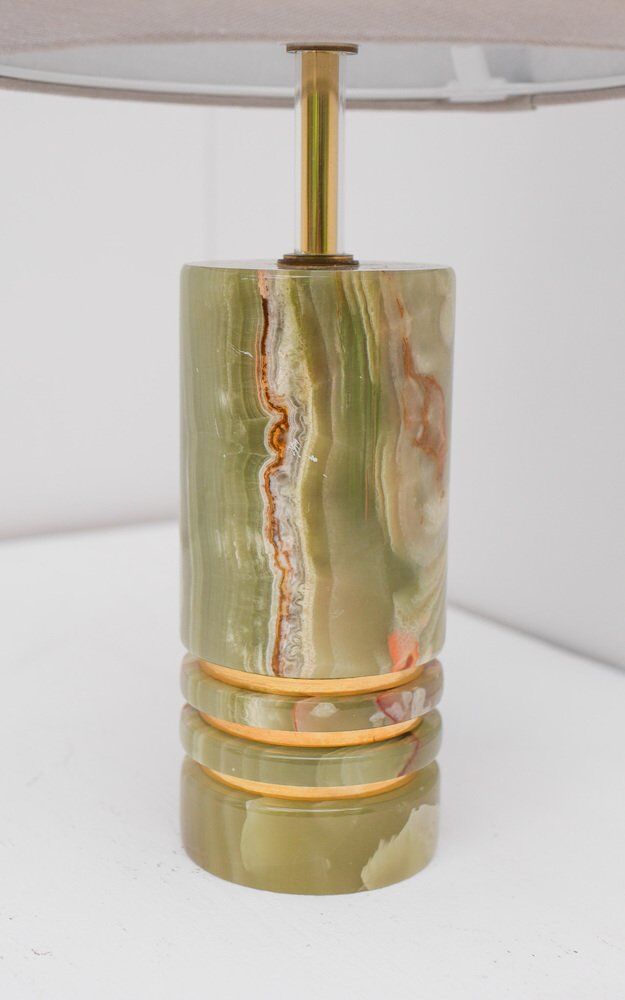 Mid-century modern Italian brass table lamp, 1970s