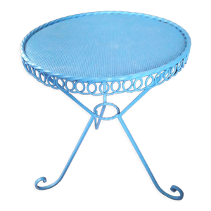 Table vintage circulaire en fer