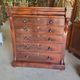 English style mahogany chest of drawers with 6 drawers