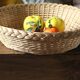 Panier corbeille ronde vintage en osier