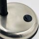 Brushed stainless steel lamp from the 90s