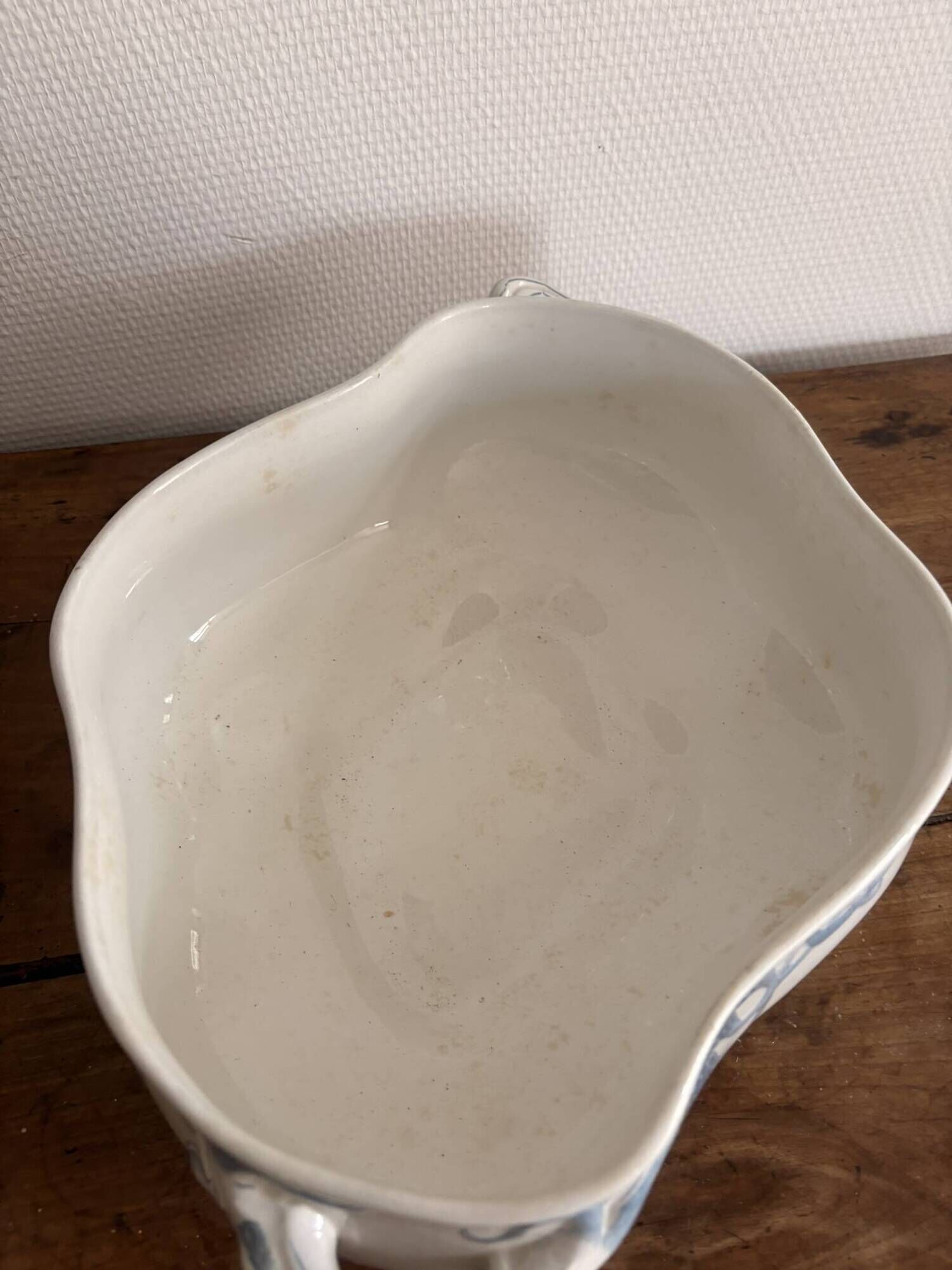 Antique Tircis Soup Tureen Sarreguemines Utzschneider & Cie Art Nouveau Earthenware