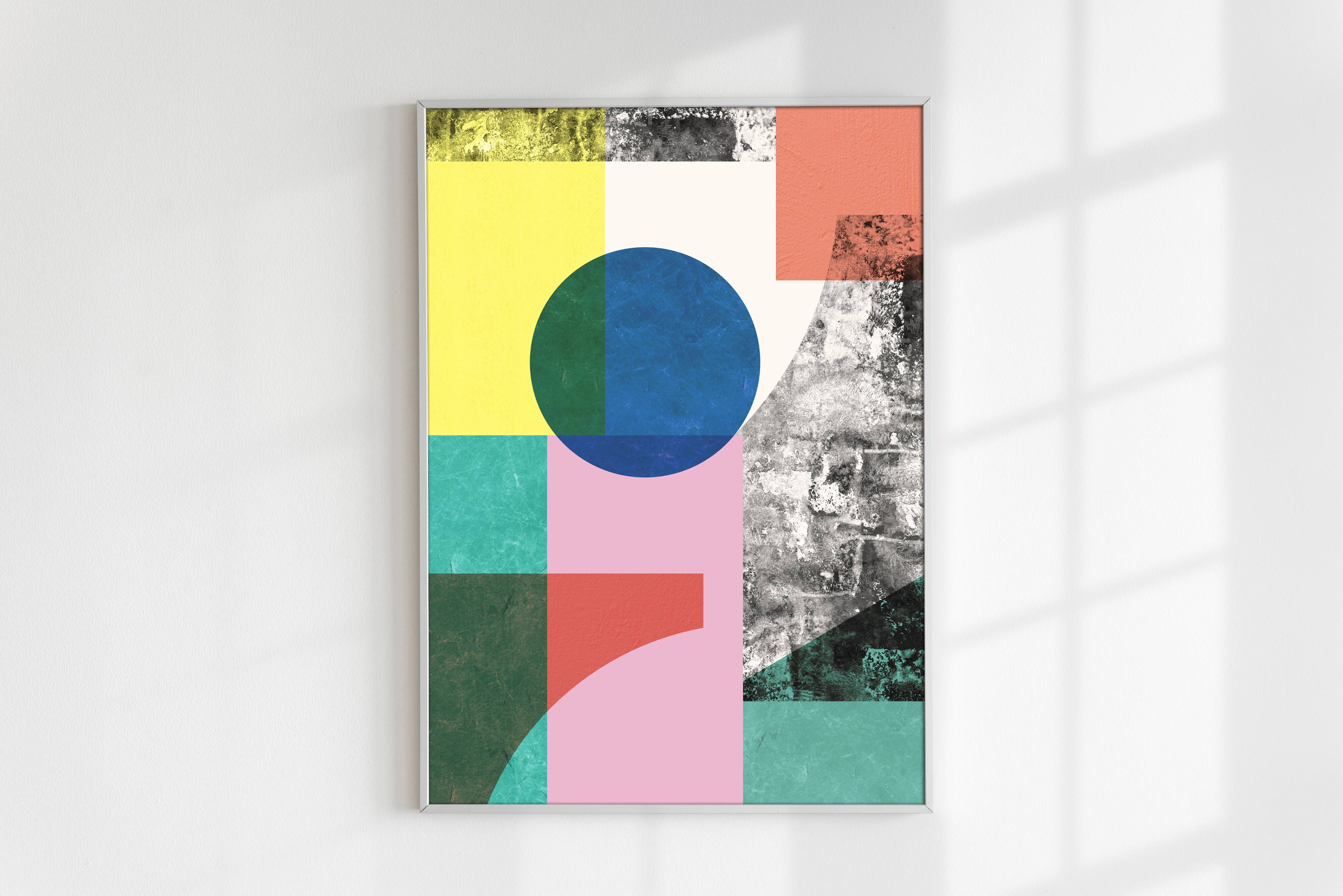 2 geometric art prints. A2 (42x59.4cm)
