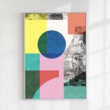 2 geometric art prints. A2 (42x59.4cm)