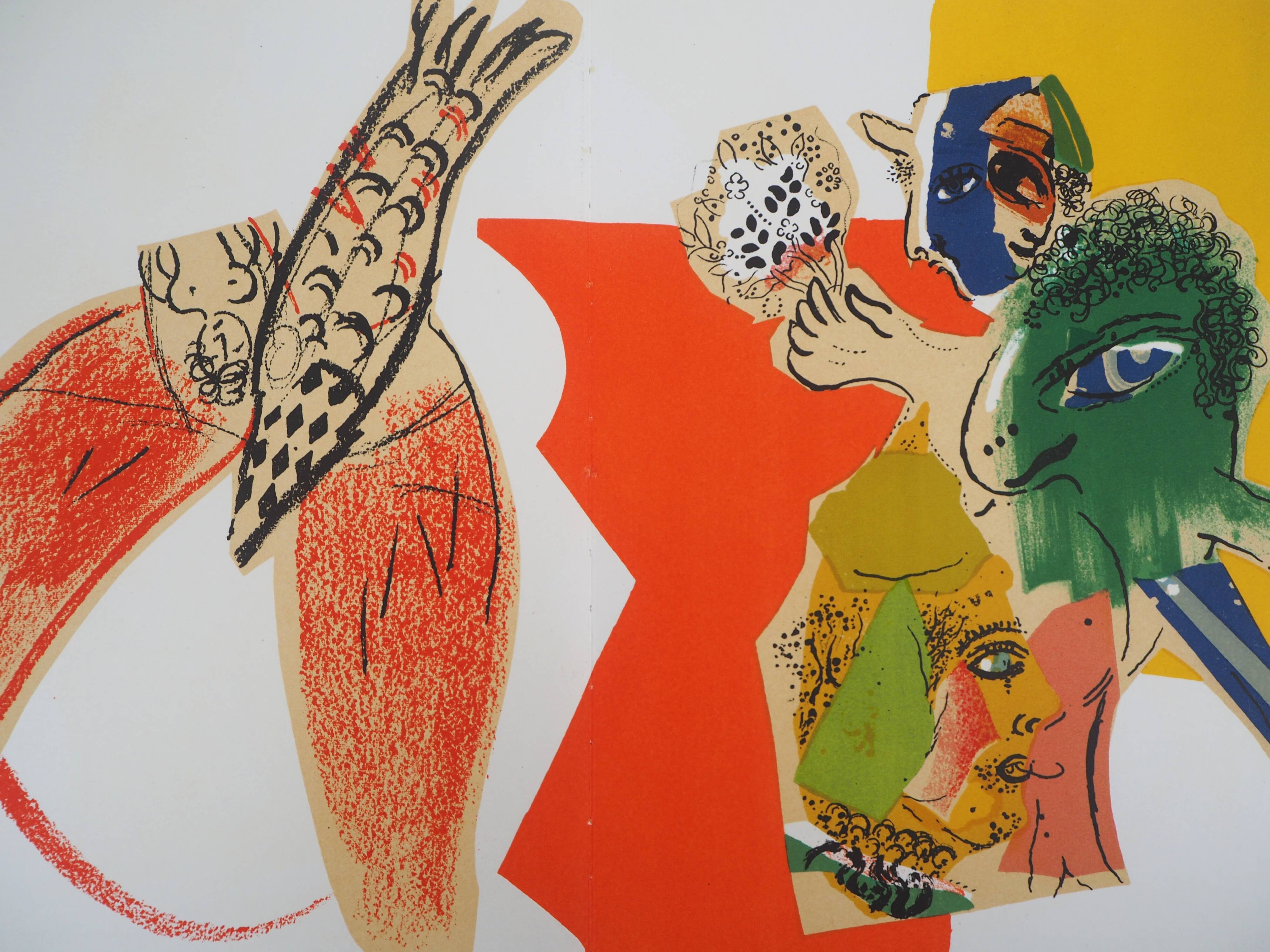 Marc chagall: dream at the circus - original lithograph