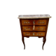 Charming small chest of drawers in precious wood marquetry.