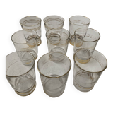 Set of Water Glasses and Champagne Glasses